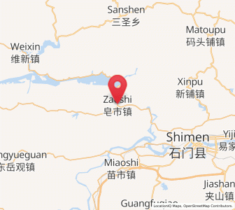 Map of Zaoshi, Hunan