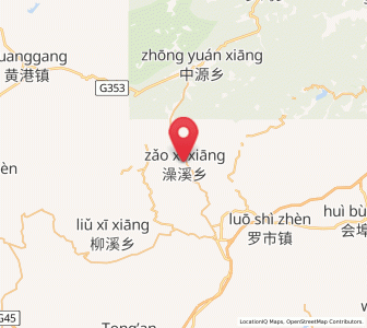 Map of Zaoxi, Jiangxi