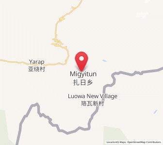 Map of Zari, Tibet