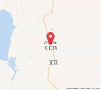 Map of Zaring, Tibet
