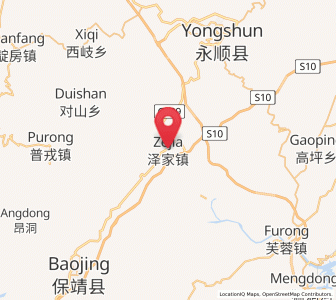 Map of Zejia, Hunan