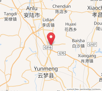Map of Zengdian, Hubei