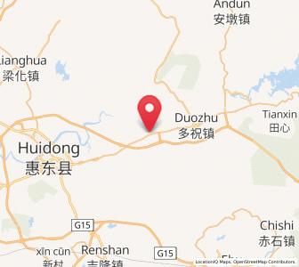 Map of Zengguang, Guangdong