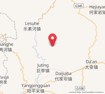 Map of Zengjiahe, Shaanxi