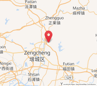 Map of Zengjiang, Guangdong