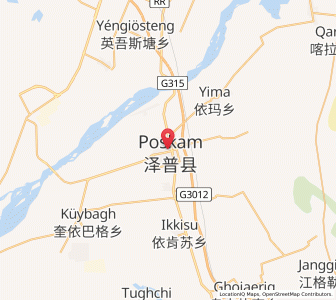 Map of Zepu, Xinjiang