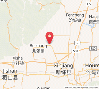 Map of Zezhang, Shanxi