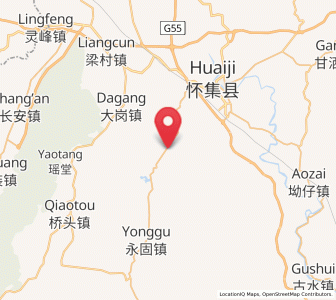 Map of Zhagang, Guangdong