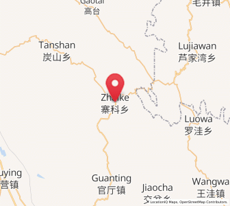 Map of Zhaike, Ningxia Hui Autonomous Region