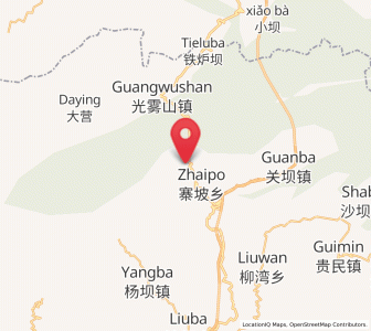 Map of Zhaipo, Sichuan