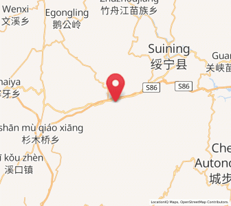 Map of Zhaishi Miaozu Dongzuxiang, Hunan