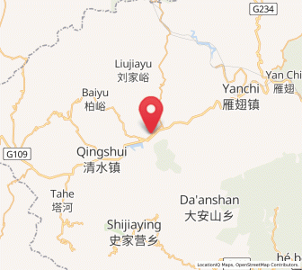 Map of Zhaitang, Beijing