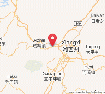 Map of Zhaiyang, Hunan
