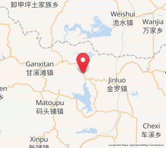 Map of Zhakou, Hunan