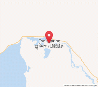 Map of Zhalinghu, Qinghai