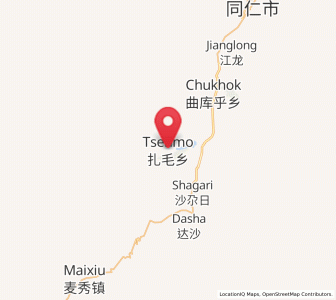 Map of Zhamao, Qinghai