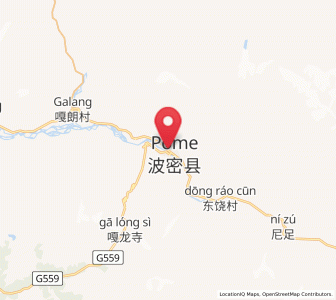 Map of Zhamog, Tibet