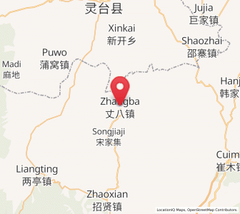 Map of Zhangba, Shaanxi