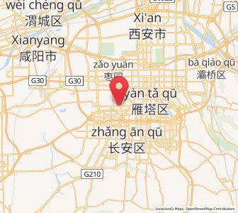 Map of Zhangbagou, Shaanxi