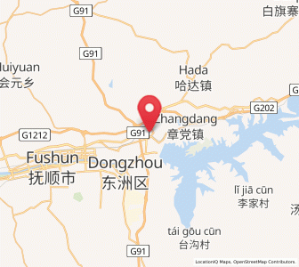 Map of Zhangdang, Liaoning
