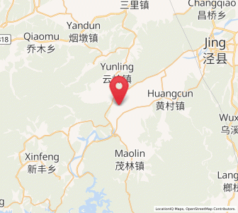 Map of Zhangdu, Anhui