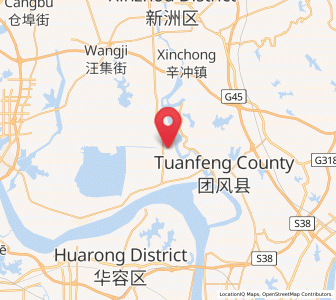 Map of Zhangduhu, Hubei