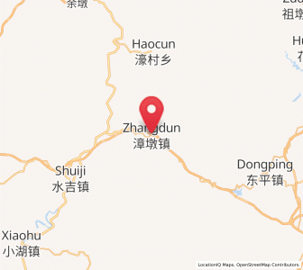 Map of Zhangdun, Fujian