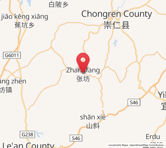 Map of Zhangfang, Jiangxi