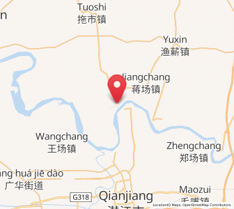 Map of Zhanggang, Hubei