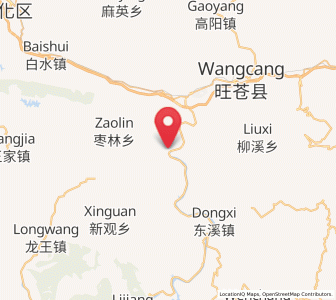 Map of Zhanghua, Sichuan