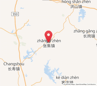 Map of Zhangji, Hubei