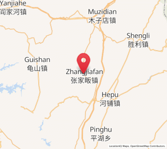 Map of Zhangjiafan, Hubei