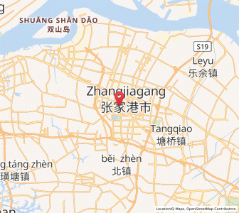 Map of Zhangjiagang, Jiangsu