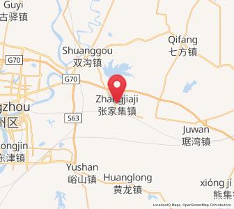 Map of Zhangjiaji, Hubei