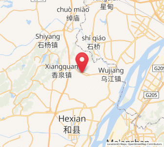 Map of Zhangjiaji, Anhui