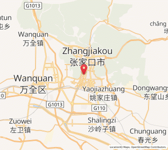 Map of Zhangjiakou, Hebei