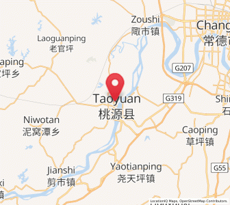 Map of Zhangjiang, Hunan