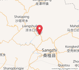 Map of Zhangjiaqiao, Hunan