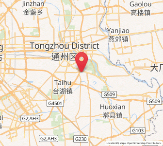 Map of Zhangjiawan, Beijing