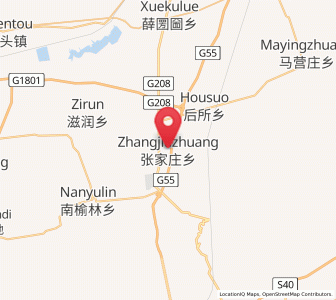 Map of Zhangjiazhuang, Shanxi