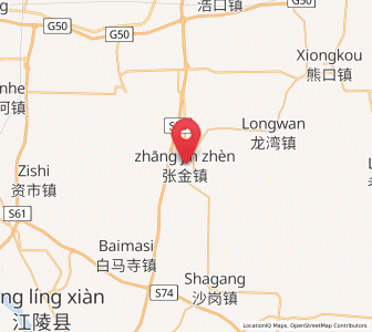 Map of Zhangjin, Hubei