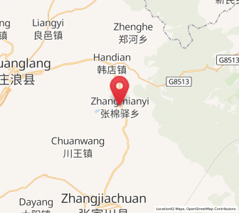 Map of Zhangmianyi, Gansu
