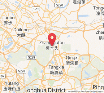 Map of Zhangmutou, Guangdong