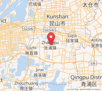 Map of Zhangpu, Jiangsu