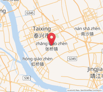 Map of Zhangqiao, Jiangsu