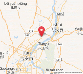 Map of Zhangshan, Jiangxi
