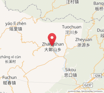 Map of Zhangshan, Jiangxi