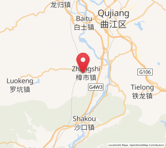 Map of Zhangshi, Guangdong