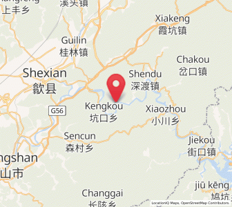 Map of Zhangtan, Anhui