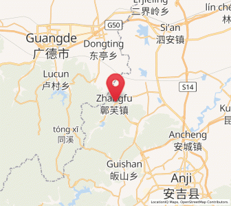 Map of Zhangwu, Zhejiang